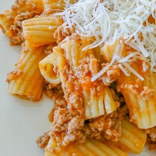 Rigatoni Boloñesa 