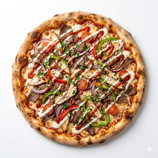 Pizza Kebab Mixta (Pequeña)