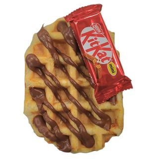 Gofre de Nutella con Kit Kat