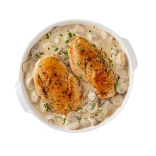 Pollo con champiñones