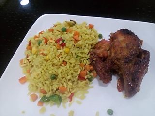 Top up fried rice + chicken
