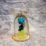 ROSA ETERNA CUPULA AZUL ELECTRICO