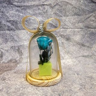 ROSA ETERNA CUPULA AZUL ELECTRICO