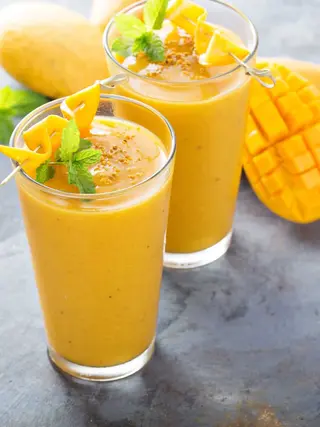 Fresh mango milkshake