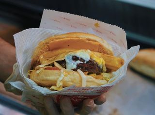 Panino con hamburger di chianina 200 g