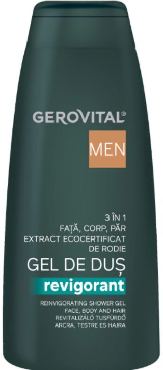 Gerovital Men Gel Dus Revig 3In1 400Ml (435313)