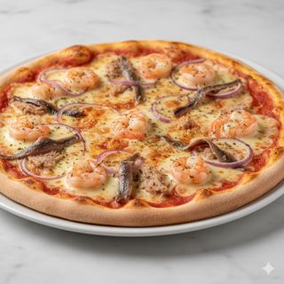 Pizza De Gamba Mediana