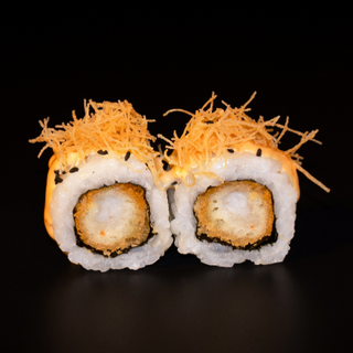 119. Uramaki de langostino salsa picante(8uds)