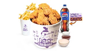 KILU' FAIN DE CRISPY PICANT,  CARTOFI PRAJITI, 3 SOSURI - 1450G + PEPSI 1.25L GRATUIT