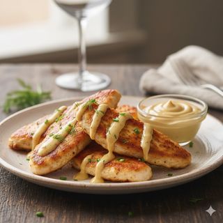 Пилешки филенца в медено-чеснова горчица