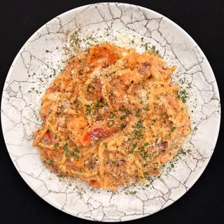 Trofie al pistacchio e gamberi