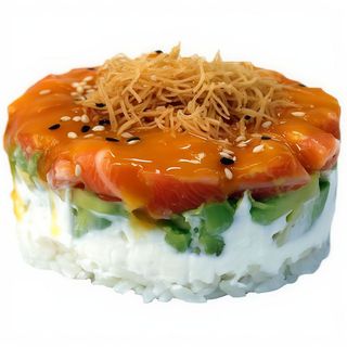 103. Tartar Salmó Amb Alvocat I Philadelphia Amb Pasta Kataifi I Salsa Mango (1 Ud.)