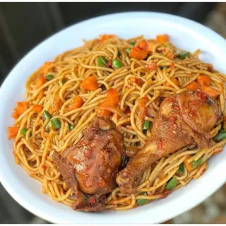 Noodles, Plantain and Turkey
