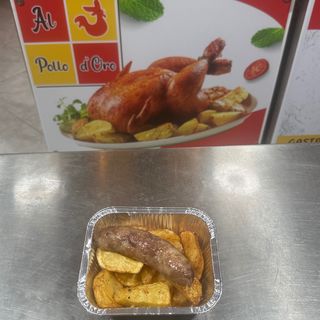 Salsicce di maiale con patate