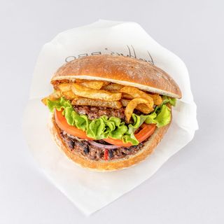 Сандвич с двойна конска плескавица (420г)