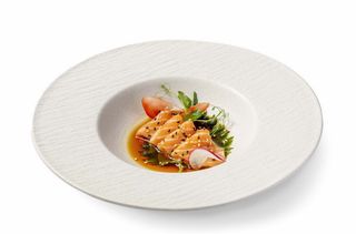 76. Carpaccio sake - 6 pezzi