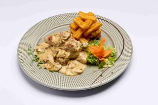 Svinjski file u sosu od šampinjona 400gr