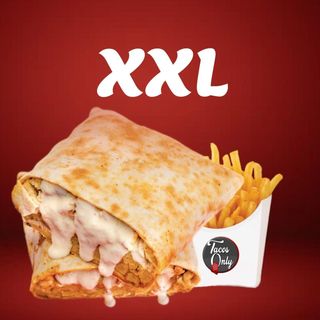 Tacos XXL  servi avec Frites
