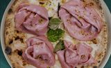 Pizza mortadela & albahaca (35 Cm.)