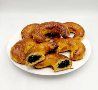 Cornulete marmorate cu mac - 100g