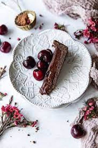 тарт з вишнями та шоколадом (150г)