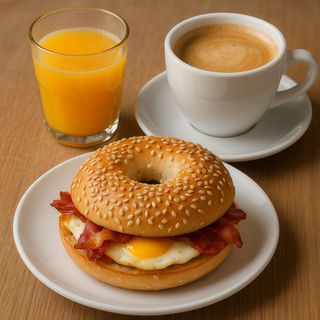 Bagel Bacon + Cafe + Zumo