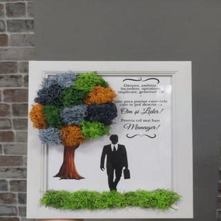 Tablou cu licheni pentru Manager - 15x20