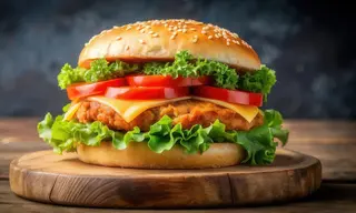 Menú De Hamburguesa Solo