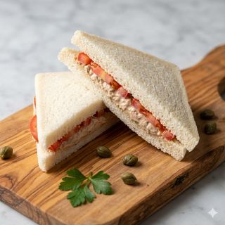 Tramezzino salsa tonnata, pomodoro