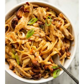 Stir Fried Noodles with Cashew Nuts