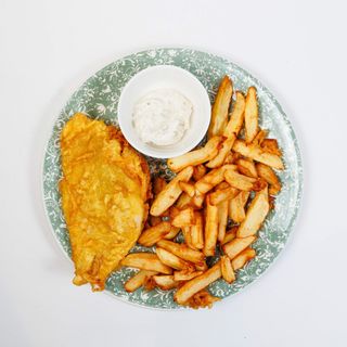 Bakalar u pašteli s double baked krumpirom