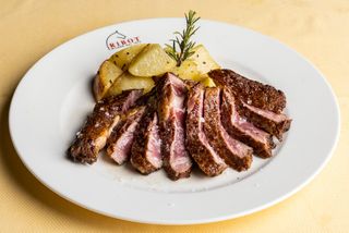 Tagliata di manzo con patate