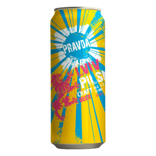 Пиво «Правда» Lviv Pilsner cвітле нефільтроване з/б (0,33л)