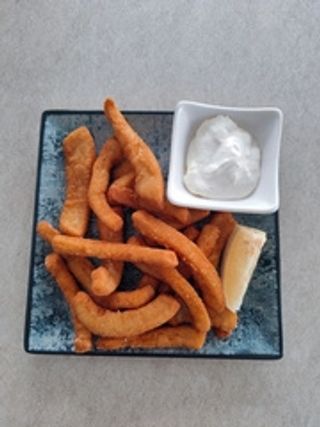 Tapa de rabas con alioli