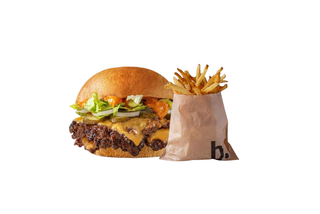 Cheeseburger M + Domaći Pommes