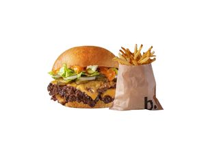 Cheeseburger M + Domaći Pommes