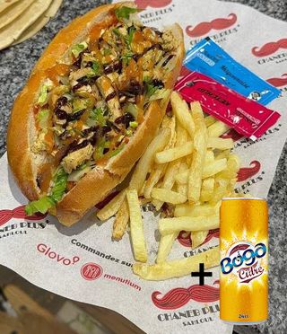 Sandwitch escalope extras + Boga