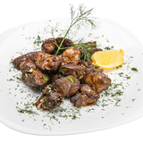 Пилешки дробчета с лук 