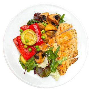 Курка гриль з овочами