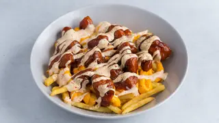 Chicken loaded fries