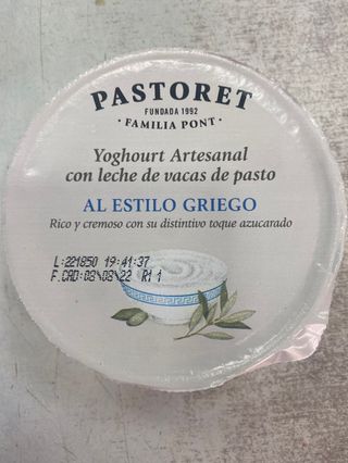 Yogourt griego Pastoret 125 gr