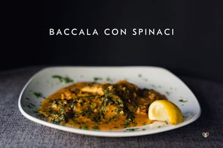 Baccalá con spinaci 300g