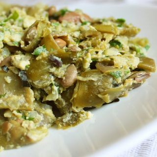 მწვანე ლობიო ნიგვზით