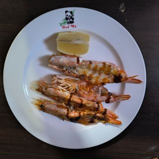 51 Gamberoni alla griglia con pepe