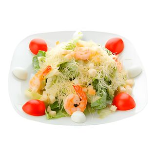 Салат "Цезарь" с креветками