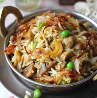Rice Mushroom Pulao