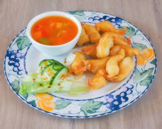 Gambas Con Salsa De Agridulce