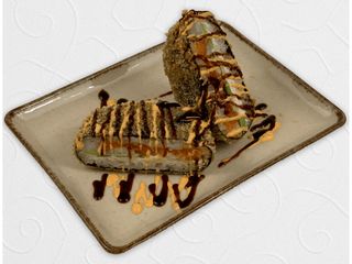 Суші-бургер з креветкою та лососем (370g)