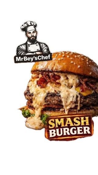 Двоен смаш бургер