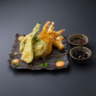 Krewetki tygrysie w tempurze